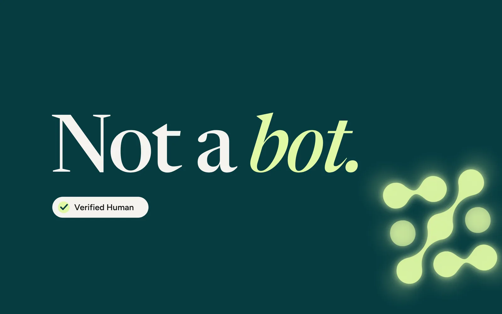 Not a bot. A Verified Human badge next to the Fuzzy mark.